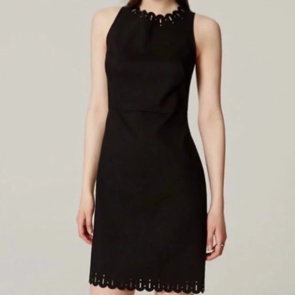 LOFT | Dresses | Loft Laser Cut Sheath Dress | Poshmark